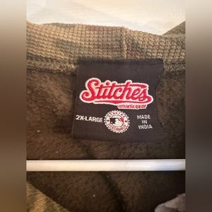 Mens Camouflage Dodgers zipup sweater